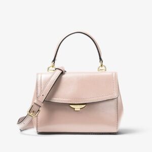 Michael Kors Ava Extra-Small Leather Pink Blush Crossbody Bag